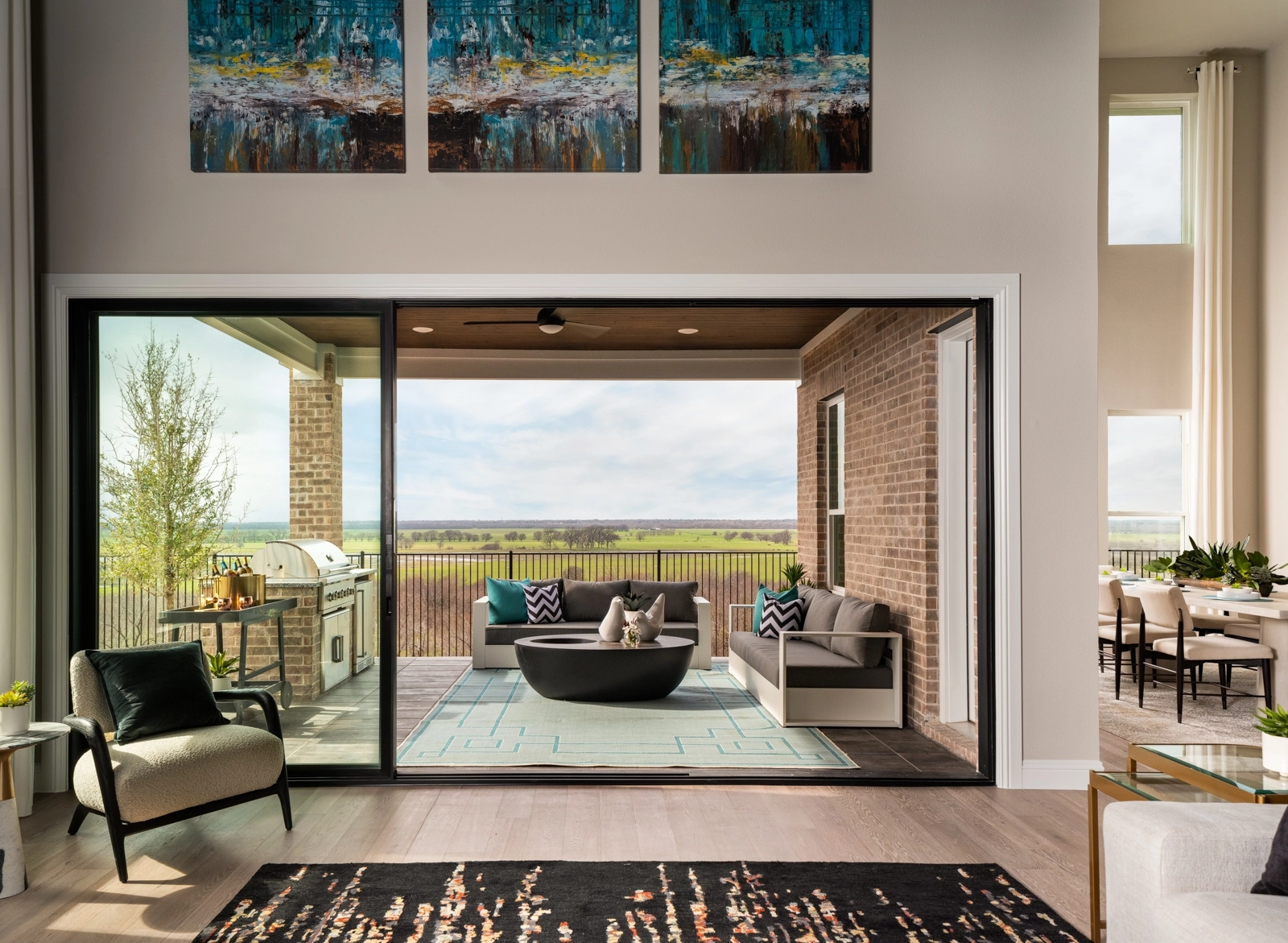 Polo Ridge Model Home Kennedy Floor Plan, patio