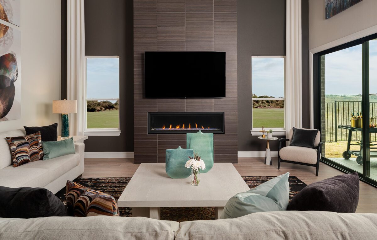 Polo Ridge Model Home Kennedy Floor Plan, living room