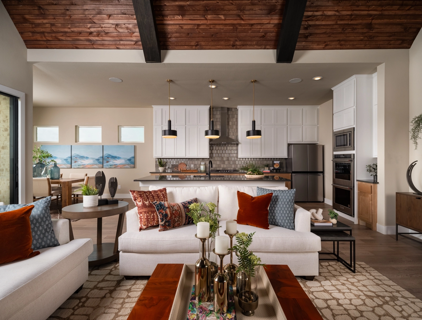 gfo home living room at oaks preserve community