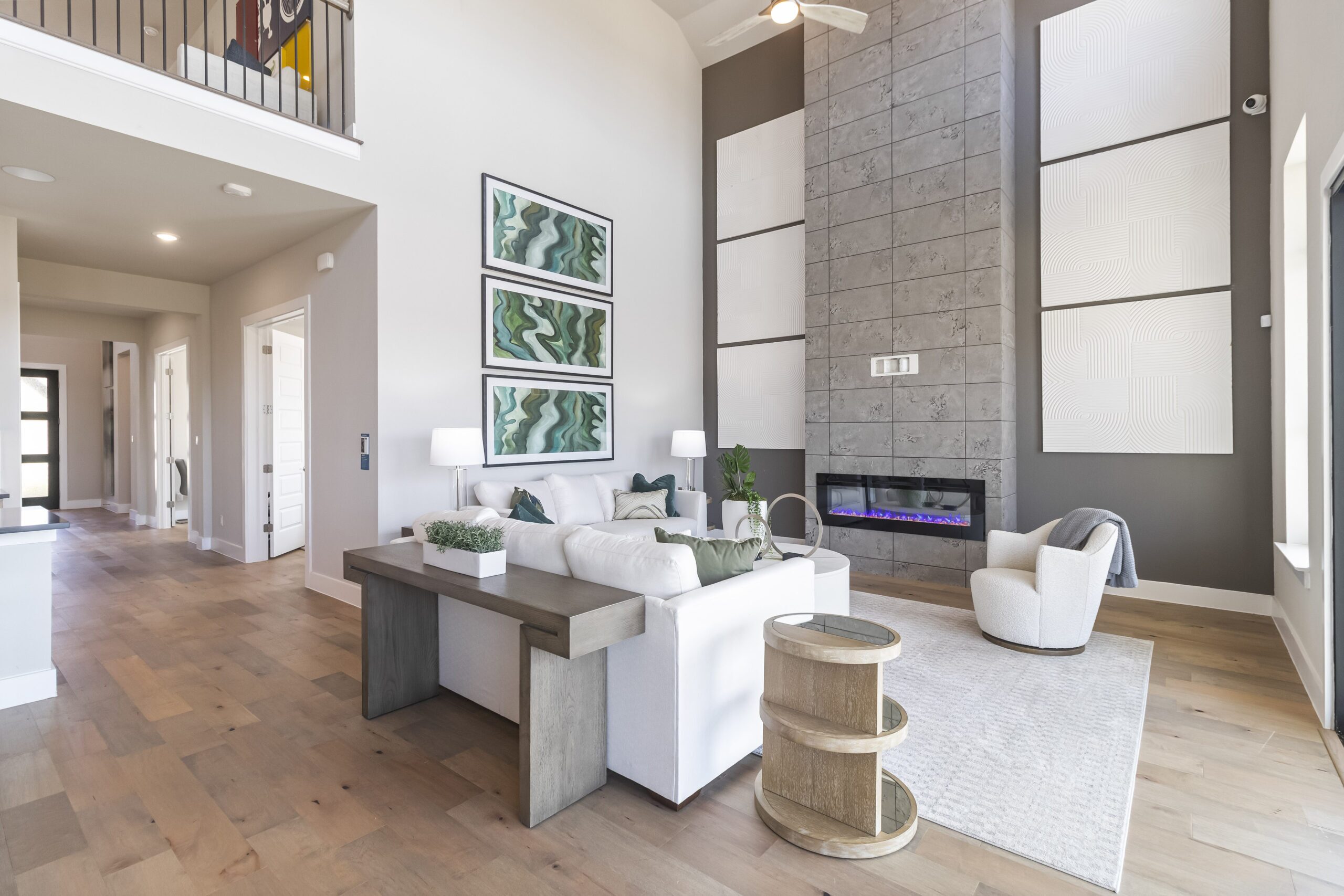 gfo home living room at Crescent Bluff community
