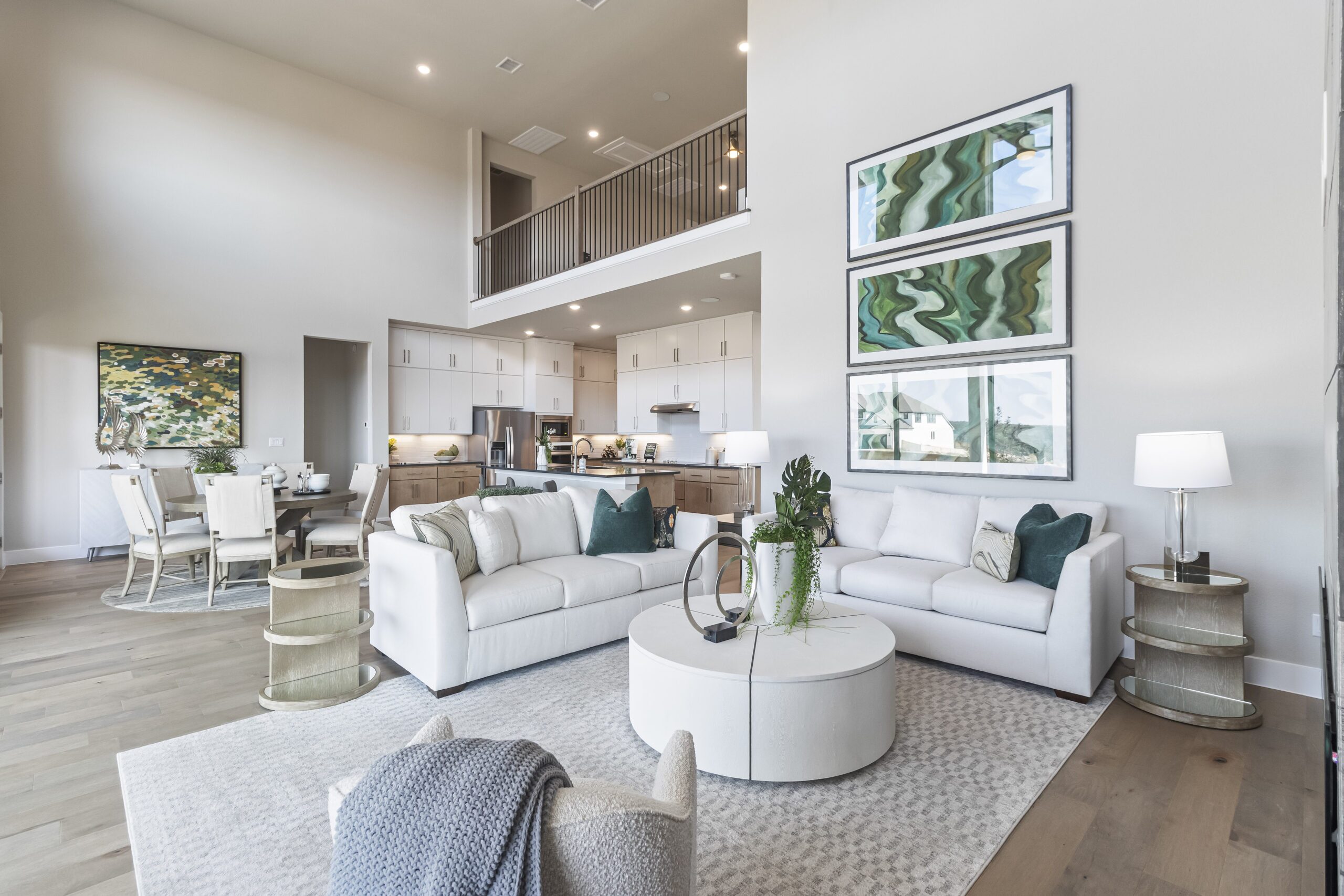 gfo home living room at Crescent Bluff community