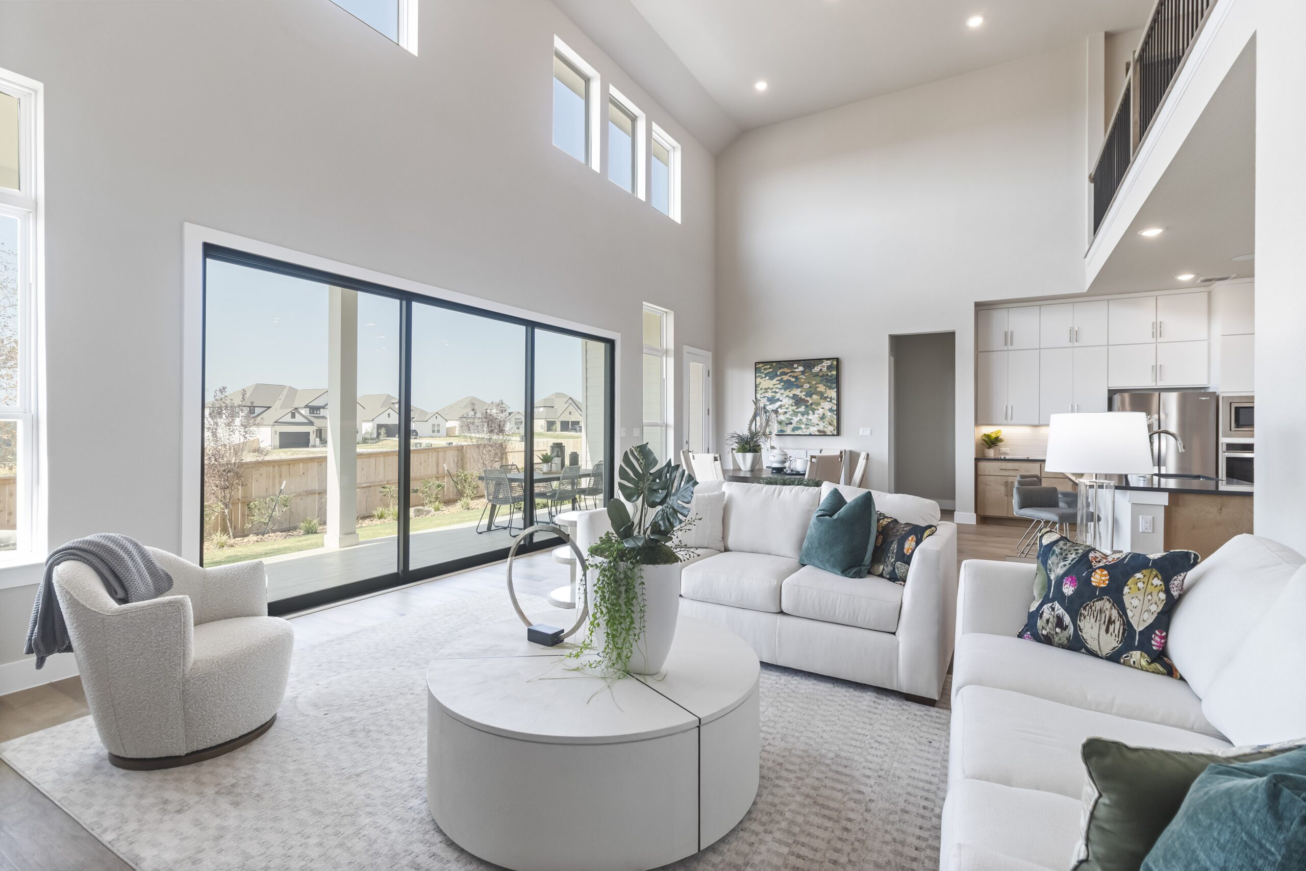 gfo home living room at Crescent Bluff community