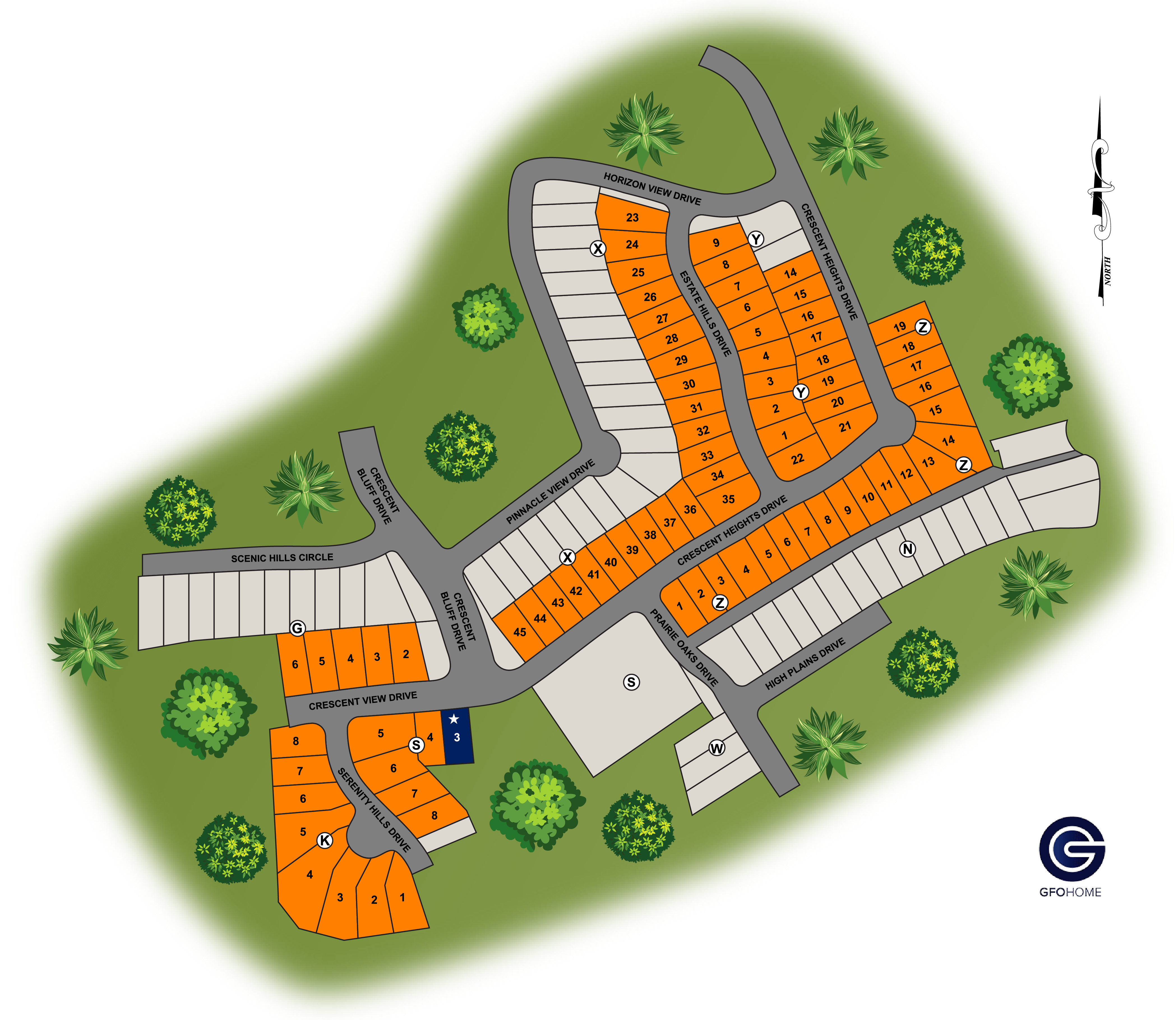 Crescent Bluff Community Map