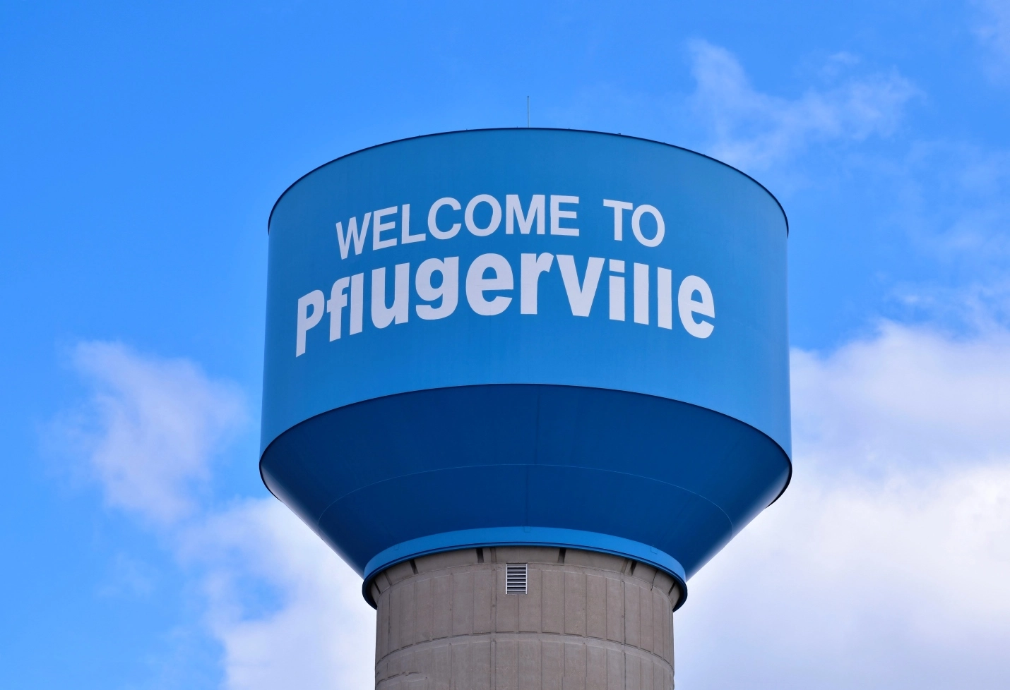 Pflugerville Texas water tower