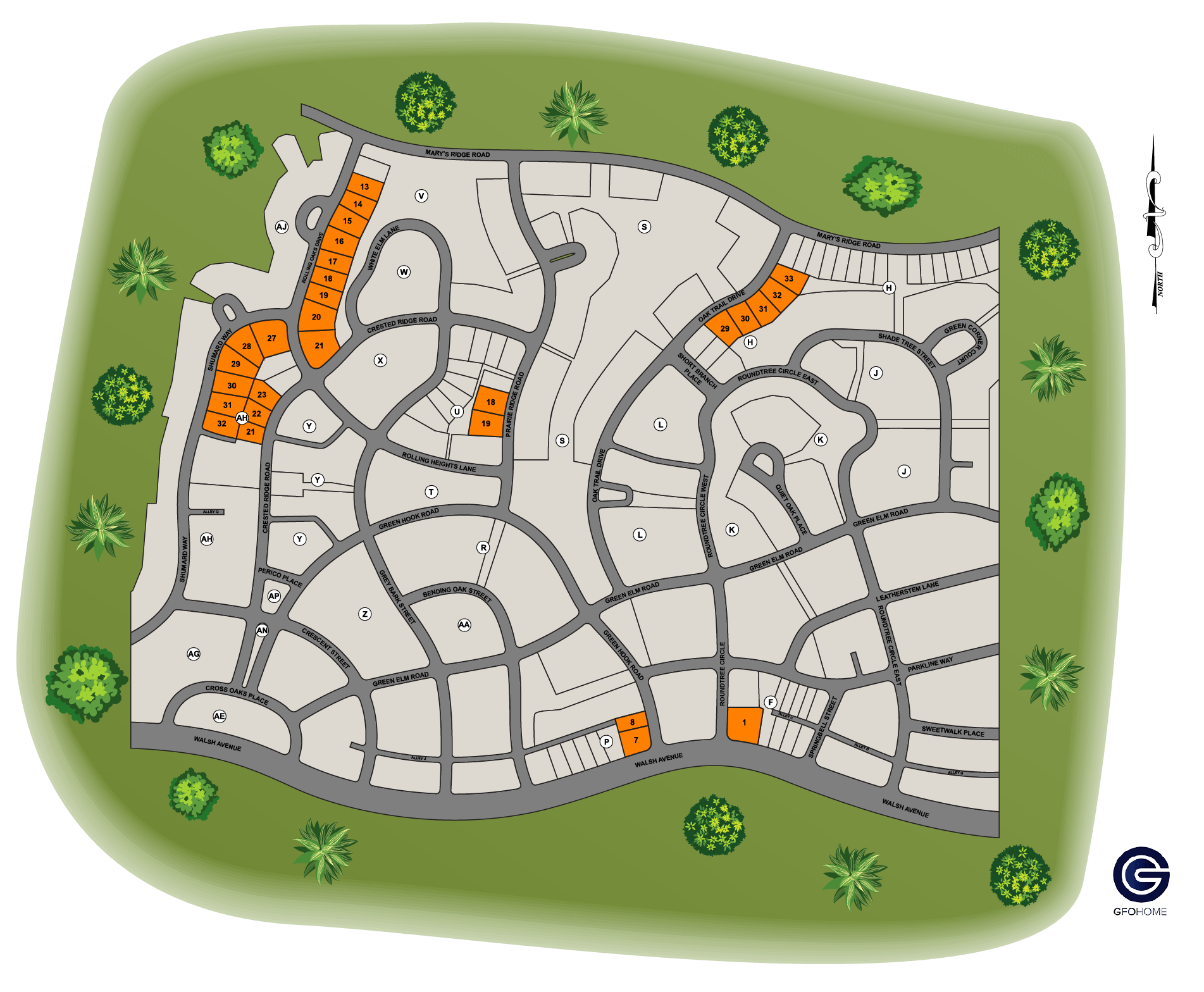 walsh planned community map
