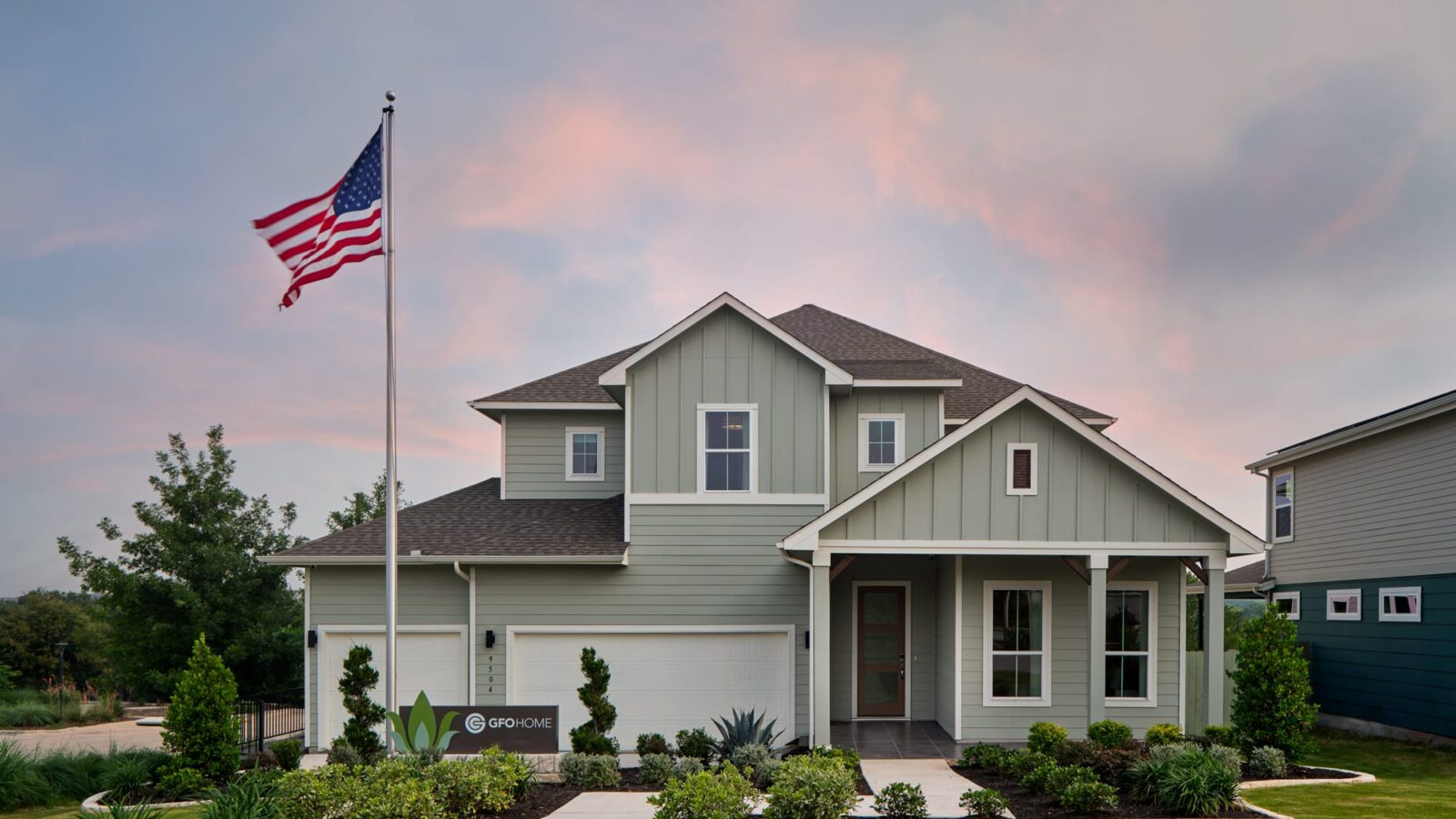 gfo home exterior at whisper valley community