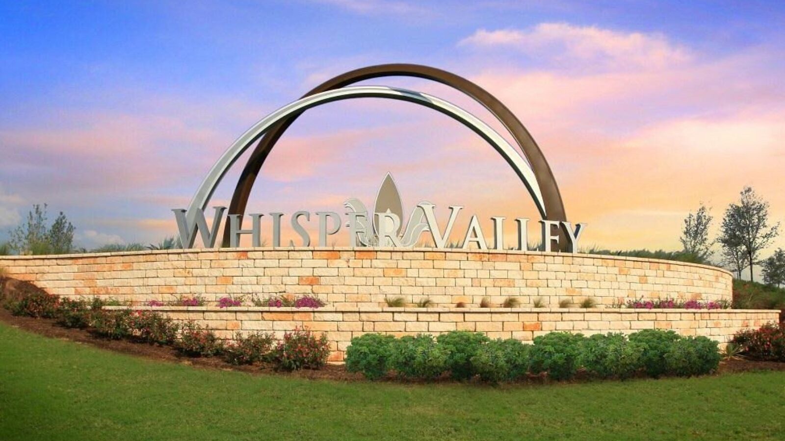 whisper valley community entrance