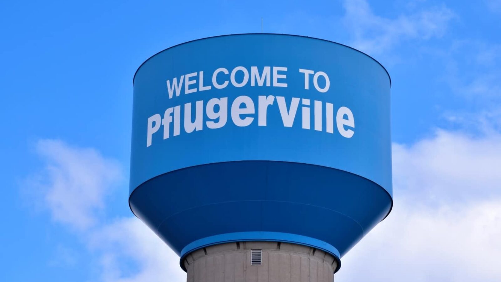 Pflugerville Texas water tower