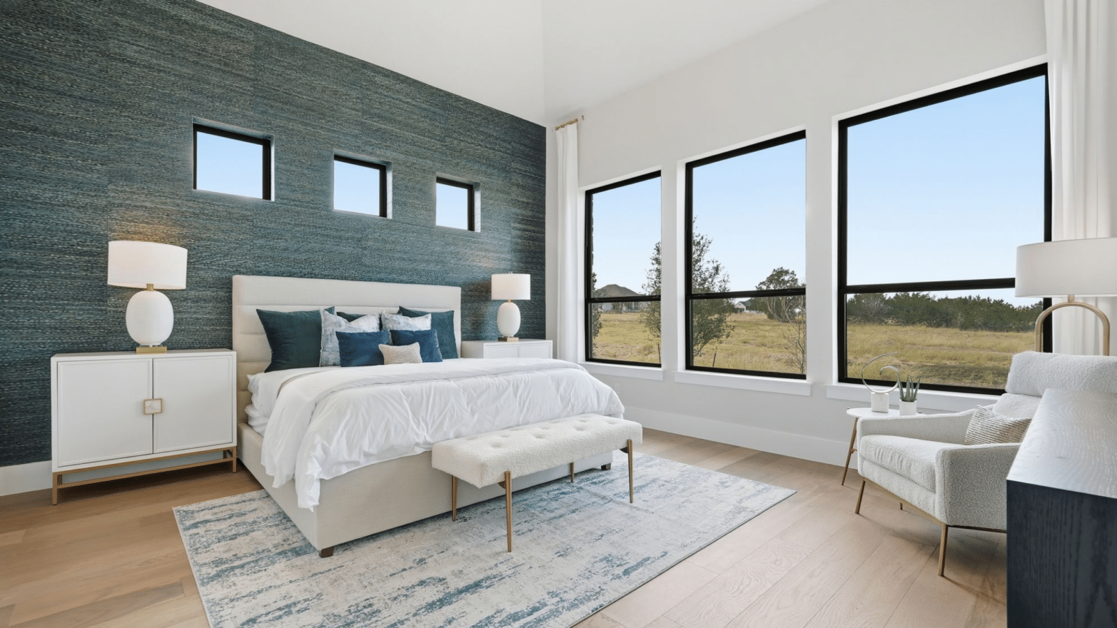 new GFO Home bedroom at Cotton Creek Estates